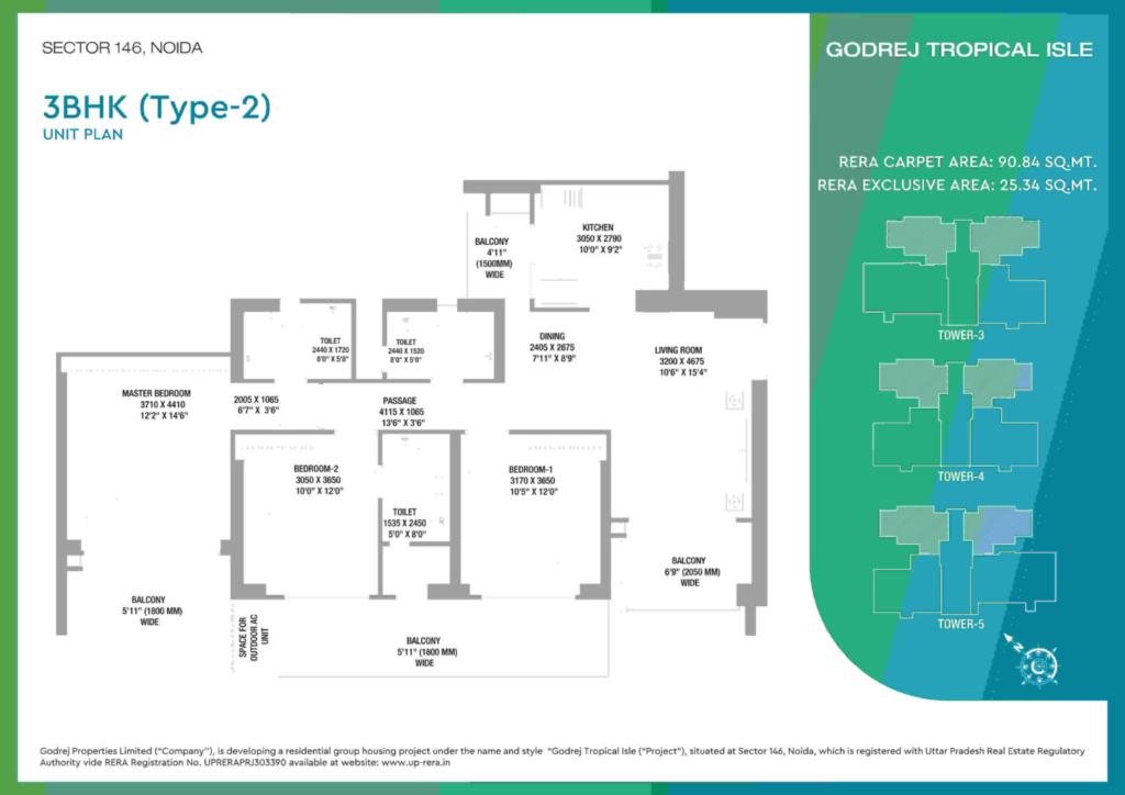 Godrej 146 Noida​ floor plan